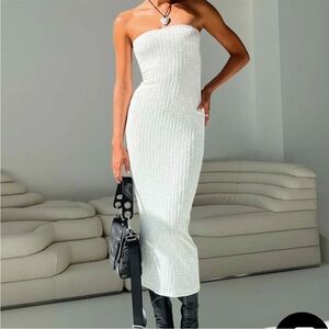Princess Polly Strapless White Dress